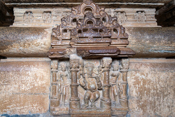 India. Rajasthan. Chittorgarh. Chittor Fort. Bas relief sculpture of the Hindu deity Ganesh