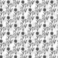 Obraz premium Beautiful Abstract seamless background pattern modern creative textile design 