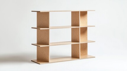Modern Minimalist Wooden Shelf Design