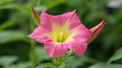 Fototapeta premium Pink Ipomoea Flower in Bloom