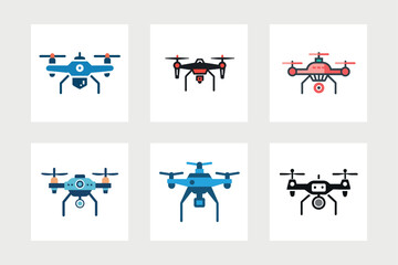 Naklejka premium Drone icon vector art illustration.