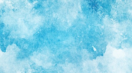 Obraz premium Abstract blue watercolor wash background texture.