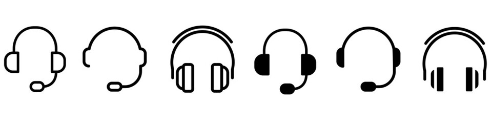 Headphone vector icon. Microphone illustration sign. Mic symbol. rec logo.