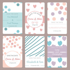 Set of perfect vector card templates.