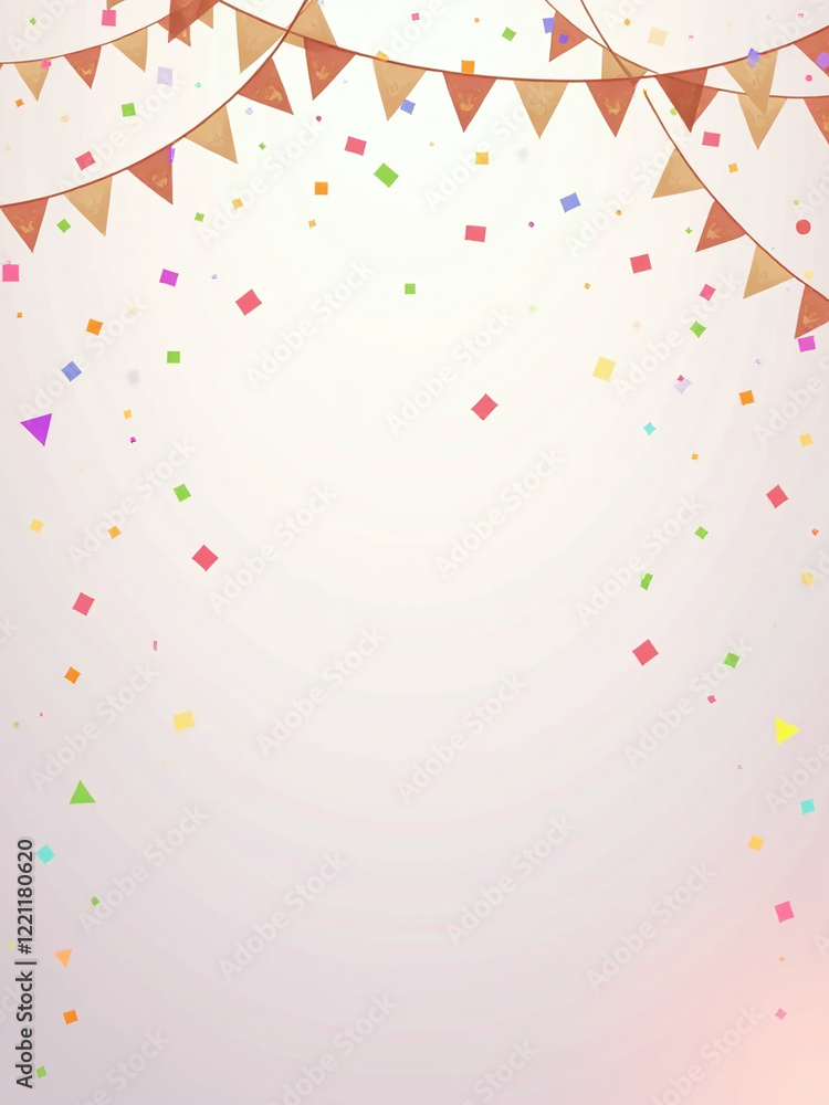 Aufkleber Transparent Header With A Background Image Of Confetti And Garlands Adds A Celebratory Touch To Any Digital Design Project Easily. 00001