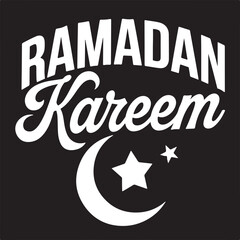Ramadan Kareem silhouette vector arts 