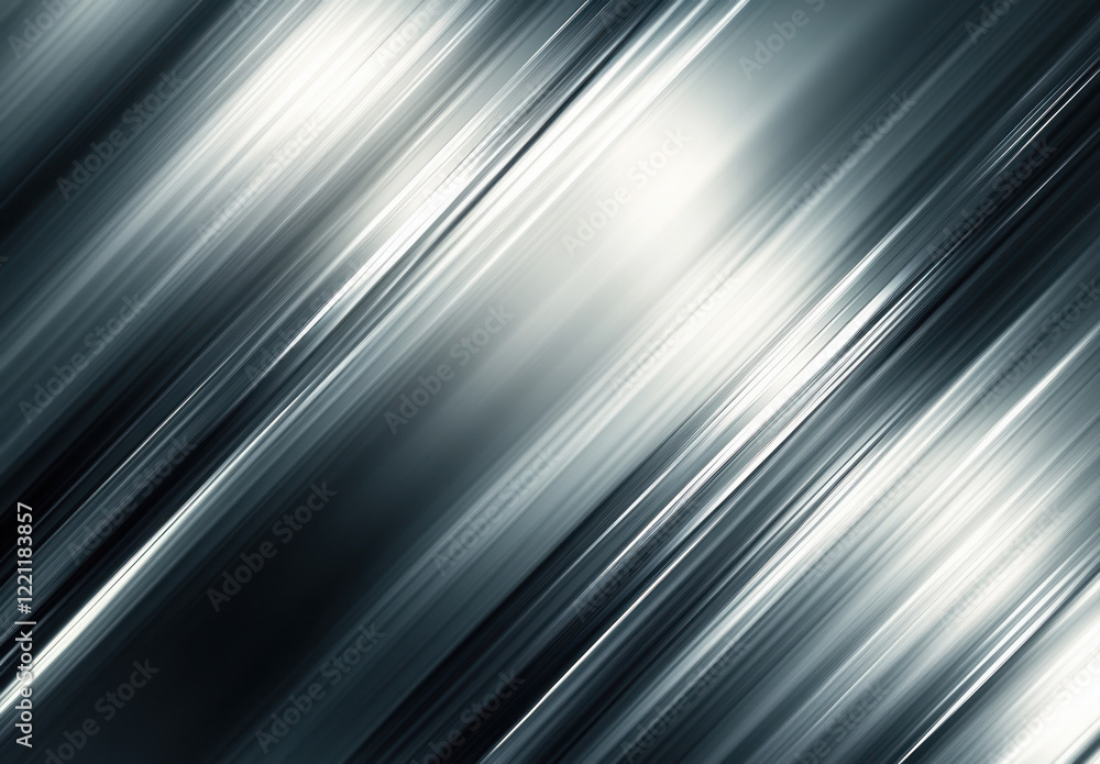 Poster motion blur lines create a dynamic effect in a sleek, modern setting during twilight hours