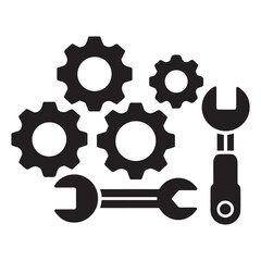 Simple Set of Setup and Settings Related Vector Line Icons. Contains such Icons as Installation Wizard, Download, Restore Options and more. Editable Stroke