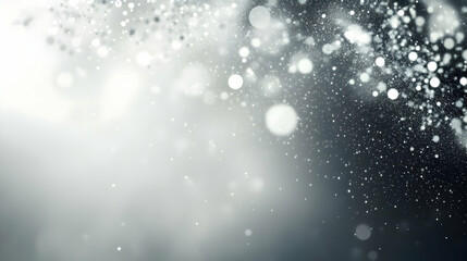 Obraz premium Silver glitter bokeh background, light effects, design element