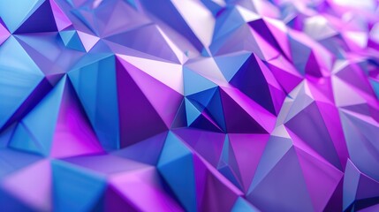3D blocks in gradient pink and blue tones. Background image of 3D rendering geometric shape with gradient blue and purple. Digital art for modern and futuristic design. Technology innovation. AIG51.
