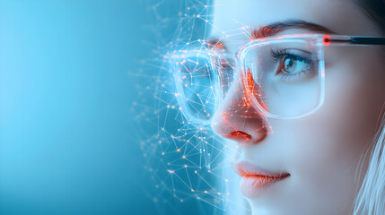 Creative collage young woman man cyber security concept defense antivirus padlock laptop digital device drawing backgroud