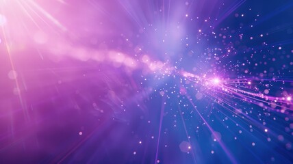 Abstract light streaks and sparkles on a purple background. Abstract image of glowing purple and blue gradient color with glowing light pathways. Digital art for design and print. Magic. AIG53.