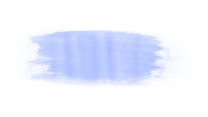 Blue paint brush isolated on a transparent background	