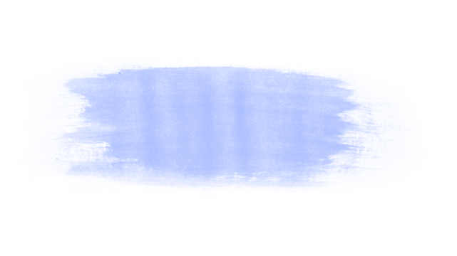 Blue paint brush isolated on a transparent background	