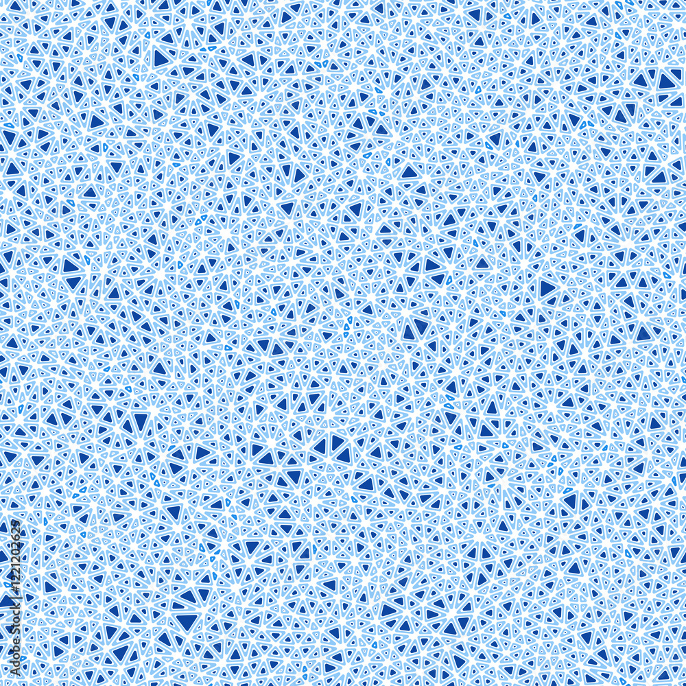 Poster background with triangles pattern. rounded solid shapes in frames. tiny triangles size. single color