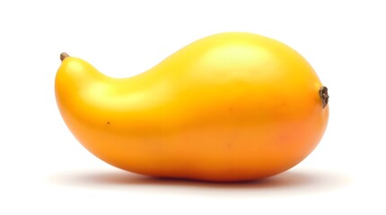 Ripe Yellow Eggplant Vegetable Isolated on White