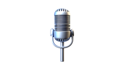 grey microphone icon old style microphone