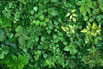 Obraz premium Lush Greenery Background with Vibrant Leaves