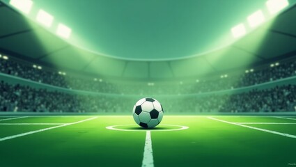 Soccer Stadium, Football Stadium, Green Field, Soccer Field, Football Field, Stadium Lights, Goalpost, Sports Arena, Soccer Match, Grass Field, Artificial Turf, Real Grass Field, Sports Venue, Soccer 