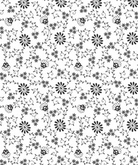 Flower Design Pattern For Fabric Print, Background, Wallpaper.