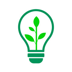 bulb with plant inside
