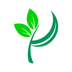 green leaf logo