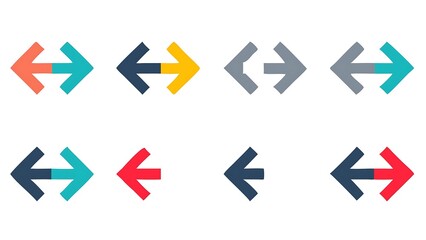 Minimalist Arrows Symbolizing Direction and Progress