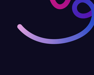 bright, neon squiggle shapes with smooth curves and loops. vivid colors transition through seamless gradients, blending hues like pink, blue, green, and orange, creating a playful, dynamic effect.