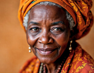 Retrato de abuela africana