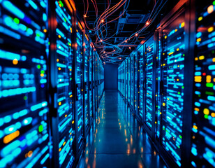 Sistema de redes inform&aacute;ticas en servidores de datos