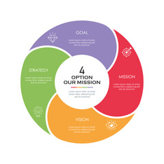Mission vision values graphic design templateeps 10 on white background