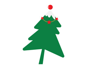 christmas tree isolated on white