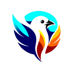 Colorful Bird Logo Design
