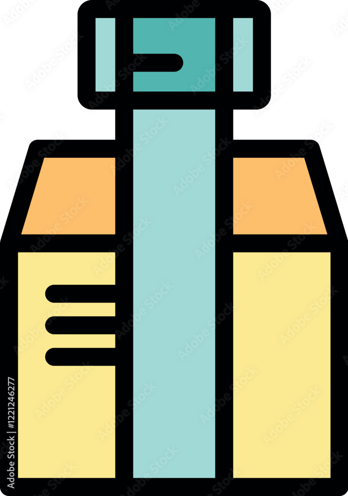 Poster automated packaging machine efficiently sealing a cardboard box, enhancing productivity in a warehou