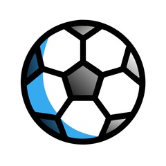 Obraz premium Soccer Ball icon on the white background.