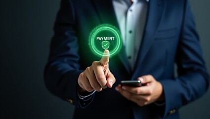 Closeup of digital payment interaction