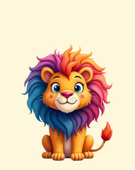 Rainbow Mane Lion Cub