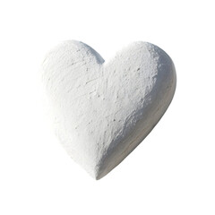 Obraz premium white heart on transparent background