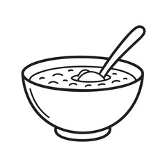 Girl and Groovy: Bold and Easy Coloring Page, Line art, Balck and white Image, Drawing, soup Coloring page