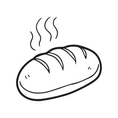 Girl and Groovy: Bold and Easy Coloring Page, Line art, Balck and white Image, Drawing, bread Coloring page