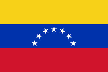 Flag of venezuela. Vector illustration