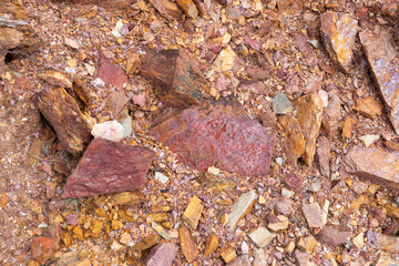 Colorful natural rock wall texture