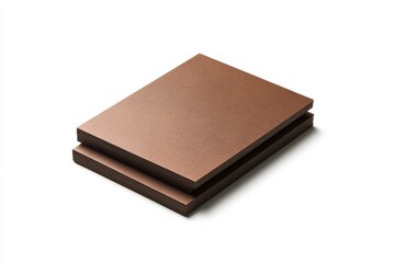 Professional stationery mockup showcasing business card design isolated on clean white background with realistic studio lighting