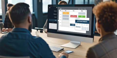 Online appointment booking calendar for brisk registration on the internet website
