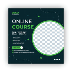 education instgram post design, education poster design, online course socila media post