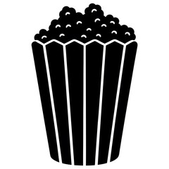 popcorn in a glass