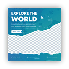 travel social media post design, travel flyer design, travel instgram post