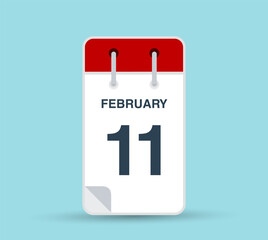 February 11 calendar icon