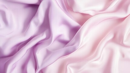 Fototapeta premium A soft pastel gradient background blends shades of lavender, peach, and pale pink, featuring a smooth texture that creates a dreamy, calm atmosphere with gentle lighting casting delicate shadows.