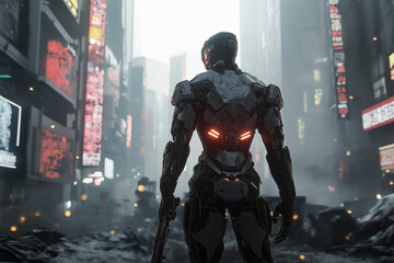 Futuristic Cyberpunk Scene